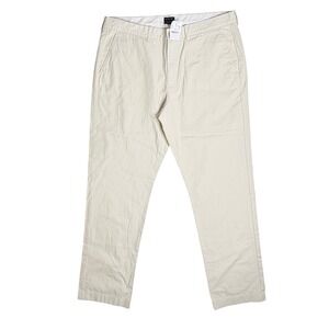 J. Crew Sutton Chino Pants 36/32 Tan Men's‎ Casual Preppy Yuppie NWT